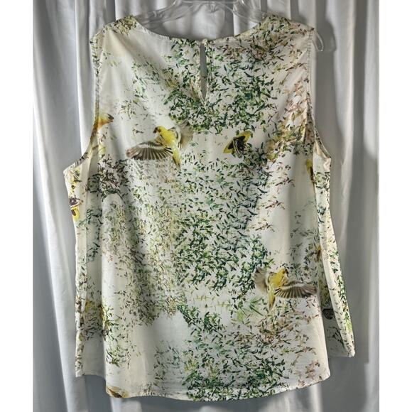 Dalia Sleeveless Top, Ivory/Yellow/Green, Sz: 2X, Summer, 82-09 - Picture 4 of 9